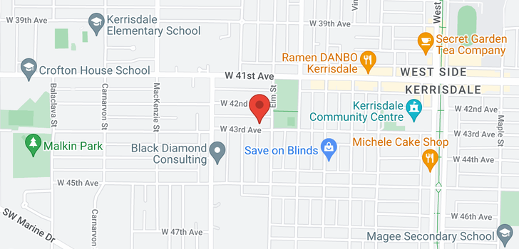 map of 2635 W 43RD AVENUE